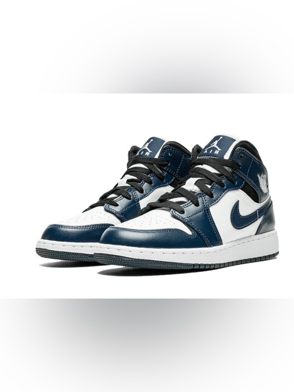 Nike Air Jordan 1 Mid Armory Navy GS Youth Retro Sneakers Shoes 554725-411 sz 5Y